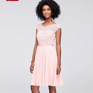 Lace bridesmaids dress